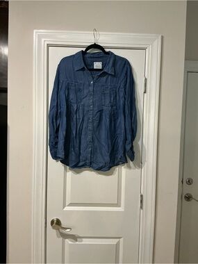 Style & Co. Indigo Blue Lightweight Men's Shirt Jacket